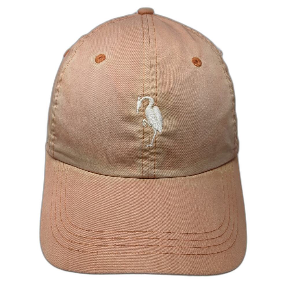 Ahead Baseball Cap Orange One Size Crane Creek Bird Embroidery Cotton Hat